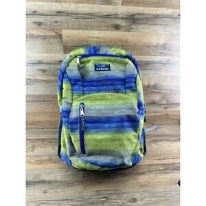 LL Bean Unisex Adult Comfort Carry Portable Or School Backpack Blue Yell…